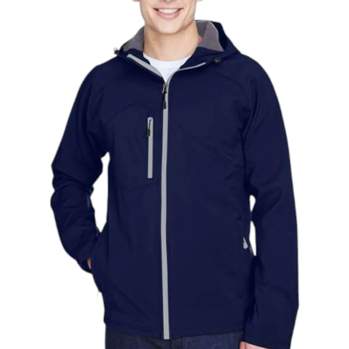 Non-specifiée Safety Shoes|Work Outerwear<Men's Fleece Hooded Jacket Navy