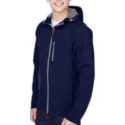 Non-specifiée Safety Shoes|Work Outerwear<Men's Fleece Hooded Jacket Navy