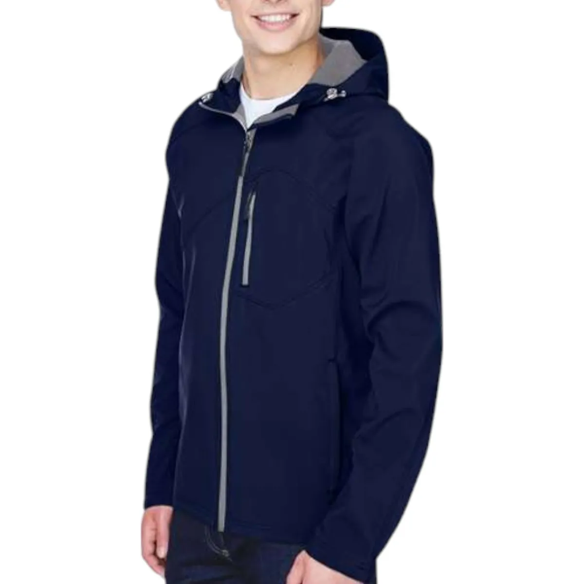 Non-specifiée Safety Shoes|Work Outerwear<Men's Fleece Hooded Jacket Navy