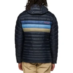 Cotopaxi Insulated Jackets|Windbreaker Jackets<Men's Fuego Down Hooded Jacket Carbon Stripes