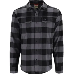 Simms Waders And Wading Boots|Fishing Shirts And T-Shirts<Men's Gallatin Long Sleeve Flannel Shirt Slate Buffalo Check