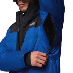 Columbia Insulated Jackets|Windbreaker Jackets<Mens Glacier Ridge™ Down Jacket Mountain Blue / Black