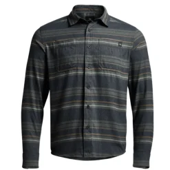 Sitka Shirts And Sweaters|Vests And Accessories<Men’s Grange Flannel Long Sleeve Shirt Shale Gray Stripe