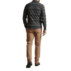 Sitka Shirts And Sweaters|Vests And Accessories<Men’s Grange Flannel Long Sleeve Shirt Shale Gray Stripe