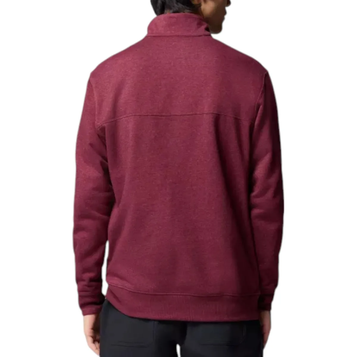 Columbia Shirts|Swimwear<Men's Hart Mountain II Half Zip Sweatshirt Rich Wine Heather