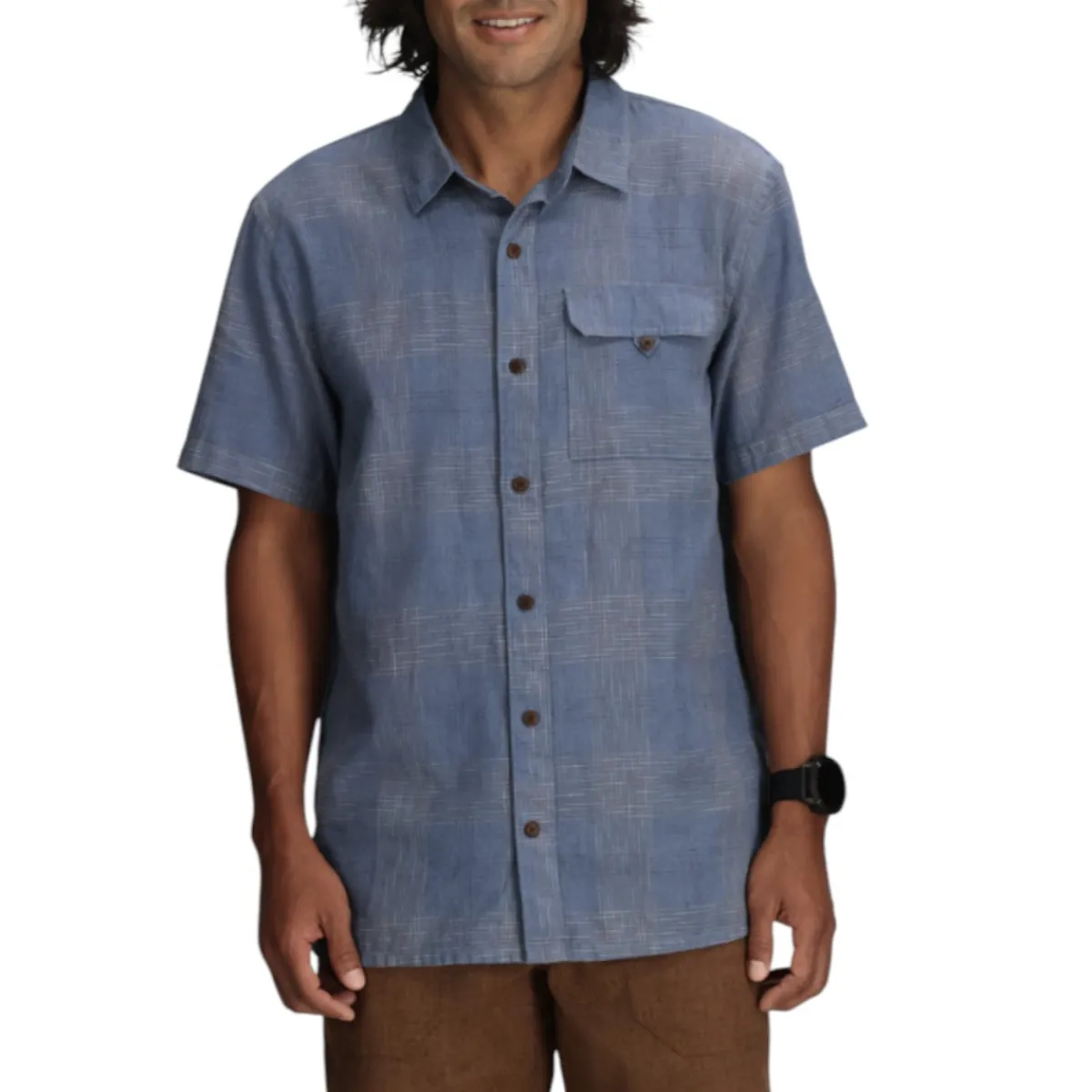 Royal Robbins Shirts|Swimwear<Men's Hempline Spaced Short Sleeve Shirt Flint