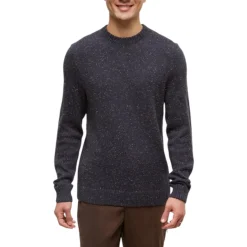Tentree Shirts|Swimwear<Men's Highline Nep Crew Sweater Midnight Blue