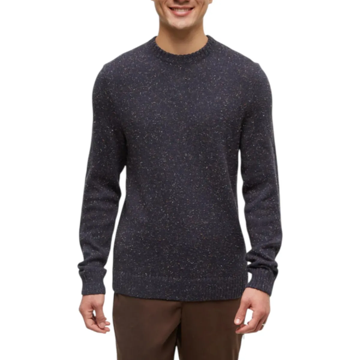 Tentree Shirts|Swimwear<Men's Highline Nep Crew Sweater Midnight Blue