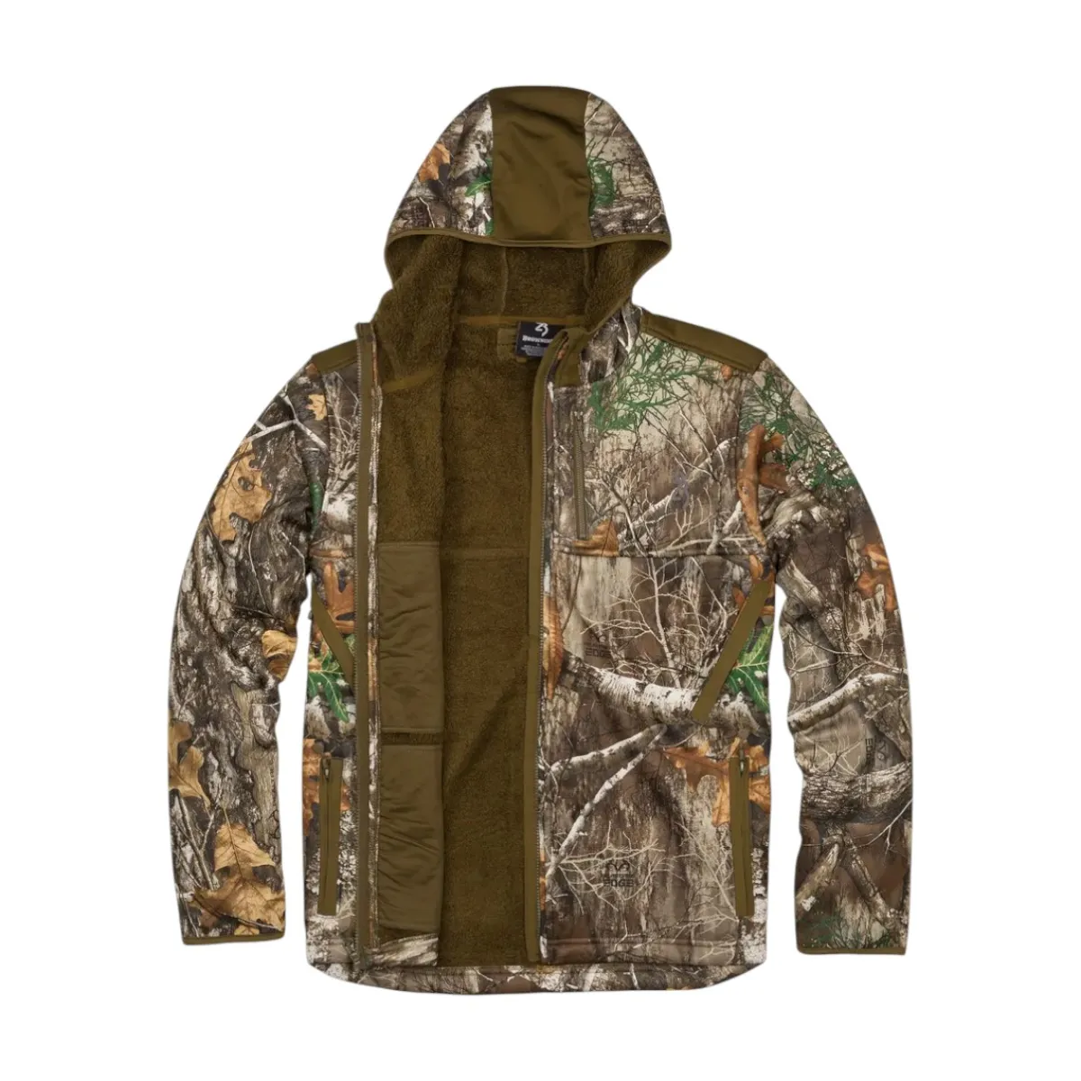 Browning Shirts And Sweaters|Vests And Accessories<Men's High Pile Hooded Jacket Realtree Edge