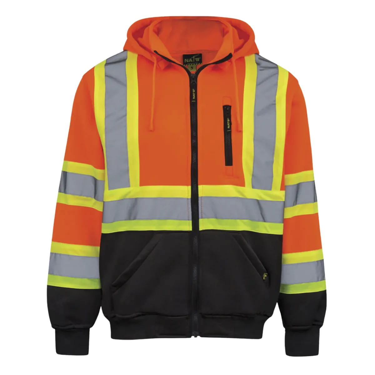 Nat's Safety Shoes|Work Outerwear<Men's High Visibility Hoodie Orange