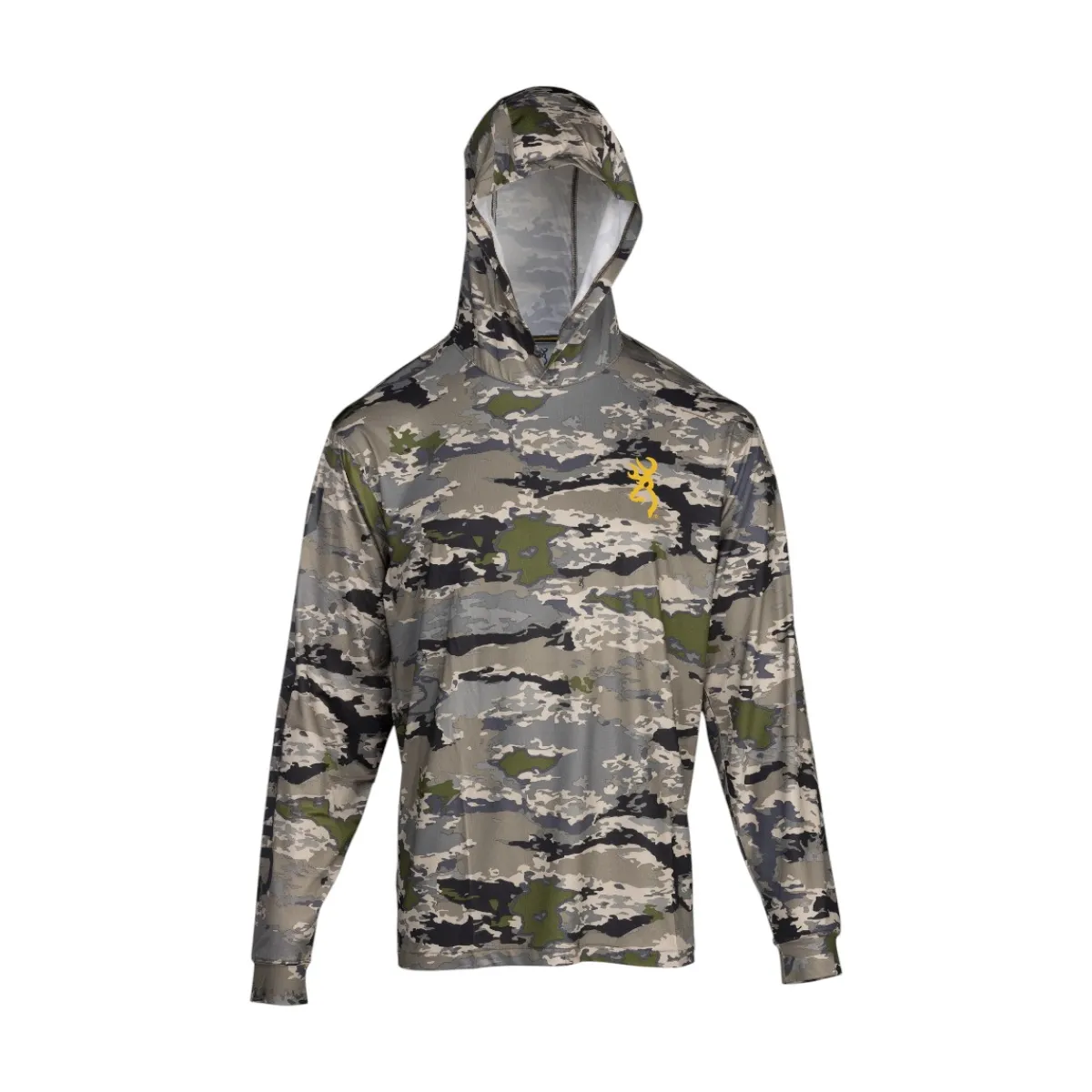 Browning Shirts And Sweaters|Vests And Accessories<Men's Hooded Long Sleeve Tech Shirt Camo