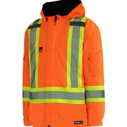 10/4 Job Safety Shoes|Work Outerwear<Men's 7-in-1 Jacket Orange