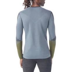 Smartwool Boxers And Panties|Socks<Men's Intraknit™ Thermal Merino Base Layer Colorblock Crew Charcoal-Winter Moss