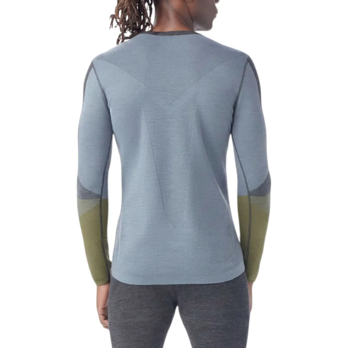Smartwool Boxers And Panties|Socks<Men's Intraknit™ Thermal Merino Base Layer Colorblock Crew Charcoal-Winter Moss