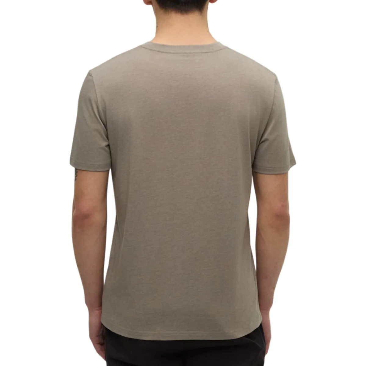 Tentree Shirts|Swimwear<Men's Juniper Cork Patch T-Shirt Clay Heather Cork Patch