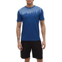 Tentree Shirts|Swimwear<Men's Juniper T-Shirt Nightfall Heather White