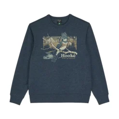 Hooké Waders And Wading Boots|Fishing Shirts And T-Shirts<Men's Kingfisher Crewneck Heather Navy