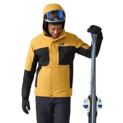 Chlorophylle Insulated Jackets|Windbreaker Jackets<Men's Kootenay Ski Jacket Amber / Pure Black