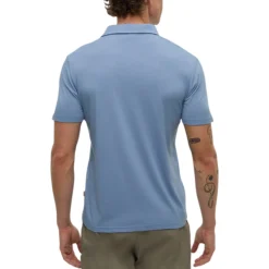 Tentree Shirts|Swimwear<Men's Lake Life Astir Polo Lakeside Blue Heather / Leaping Fish