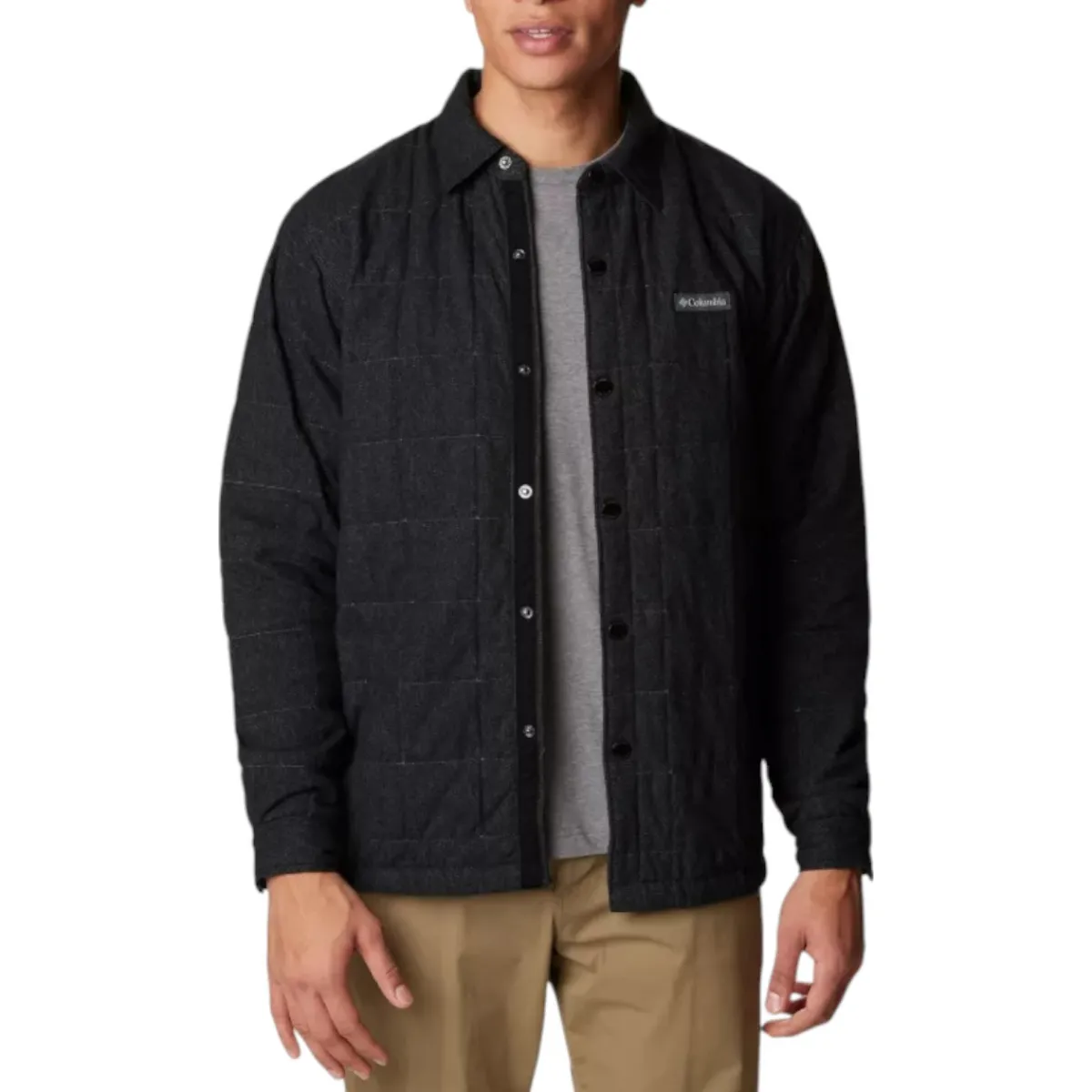 Columbia Shirts|Swimwear<Men's Landroamer™ Quilted Shirt Jacket Black