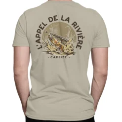 Capsize Waders And Wading Boots|Fishing Shirts And T-Shirts<Men's L'appel de la rivière T-Shirt Sand