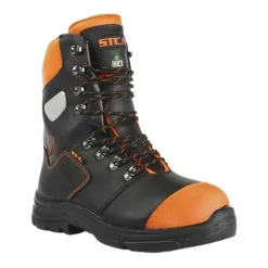 STC Casual Shoes|Sandals And Mules<Men's Lumberjack Chainsaw Safety Work Boots Black/Orange