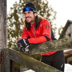 Swix Insulated Jackets|Windbreaker Jackets<Men's Mayen Quilted Jacket Fire red