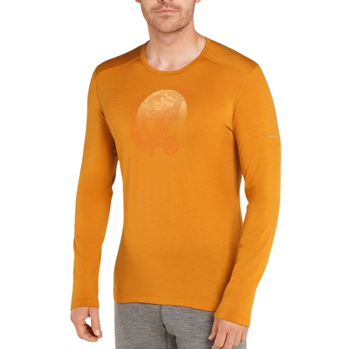 Icebreaker Boxers And Panties|Socks<Men's Merino 200 Oasis Long Sleeve Crewe Thermal Top Striped