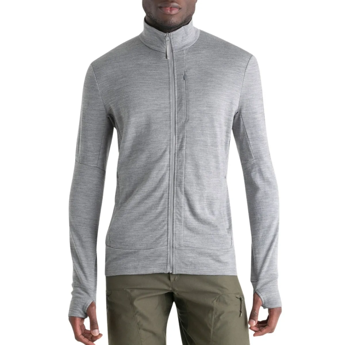 Icebreaker Shirts|Swimwear<Men's Merino 260 Quantum Long Sleeve Zip Jacket Metro Heather
