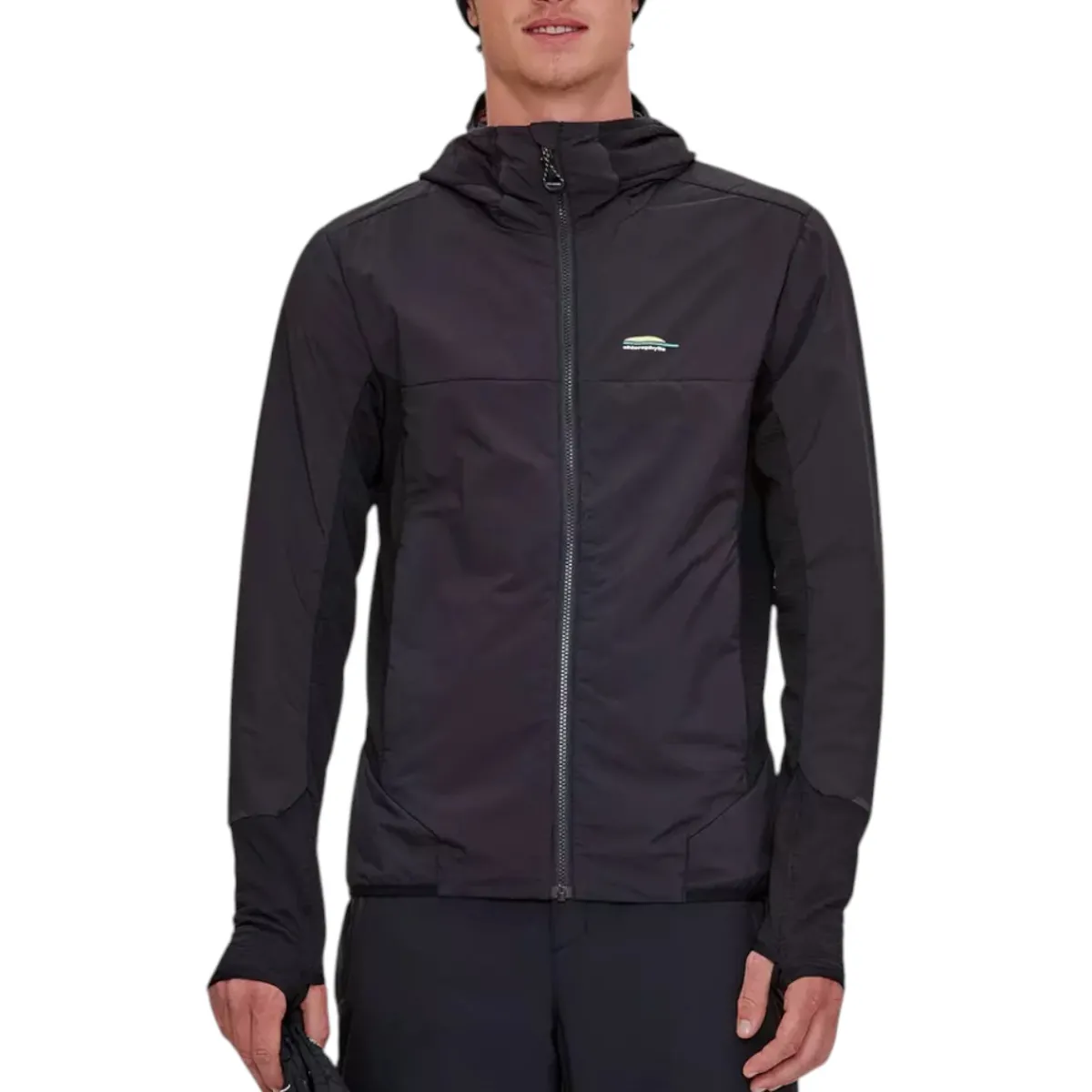 Chlorophylle Insulated Jackets|Windbreaker Jackets<Men's Montserrat 2.0 Insulated Hooded Jacket Pure Black
