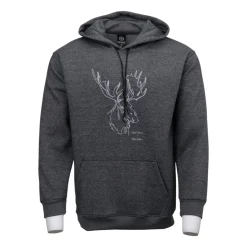 Outback Waders And Wading Boots|Fishing Shirts And T-Shirts<Men's Moose Hoodie Charcoal