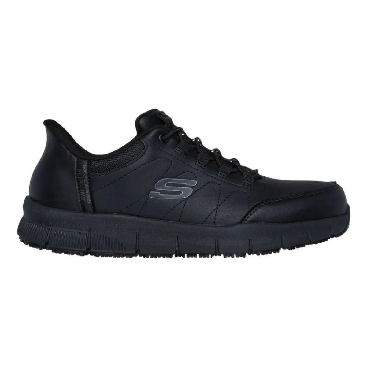 Skechers Safety Shoes|Work Outerwear<Men's Nampa - Knotly Slip-ins Work Shoes Black