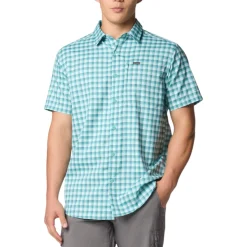 Columbia Shirts|Swimwear<Men's Original Silver Ridge Utility Lite Shirt Ripple Blue Pulaski Plaid