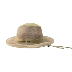 Raymond Lanctot Belts|Hats And Caps<Men's Orso Outback Mesh Hat With Cord Green / Beige