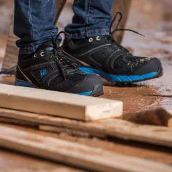 Terra Safety Shoes|Work Outerwear<Men's Pacer 2.0 Athletic Safety Work Shoes Black Blue