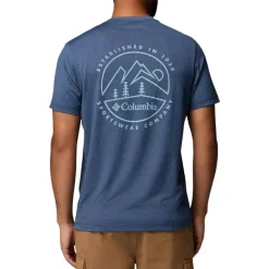 Columbia Shirts|Swimwear<Men's Parsons Point™ Short Sleeve Back Graphic T-Shirt Collegiate Navy