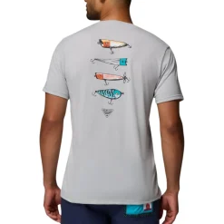 Columbia Shirts|Swimwear<Men's PFG Lure Lineup T-Shirt Cool grey heather