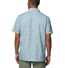 Columbia Shirts|Swimwear<Men’s PFG Super Slack Tide Camp Shirt MARINE LTG