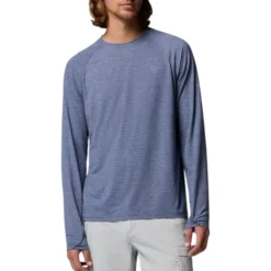 Columbia Shirts|Swimwear<Men's PFG Uncharted™ II Long Sleeve Technical T-Shirt Nocturnal
