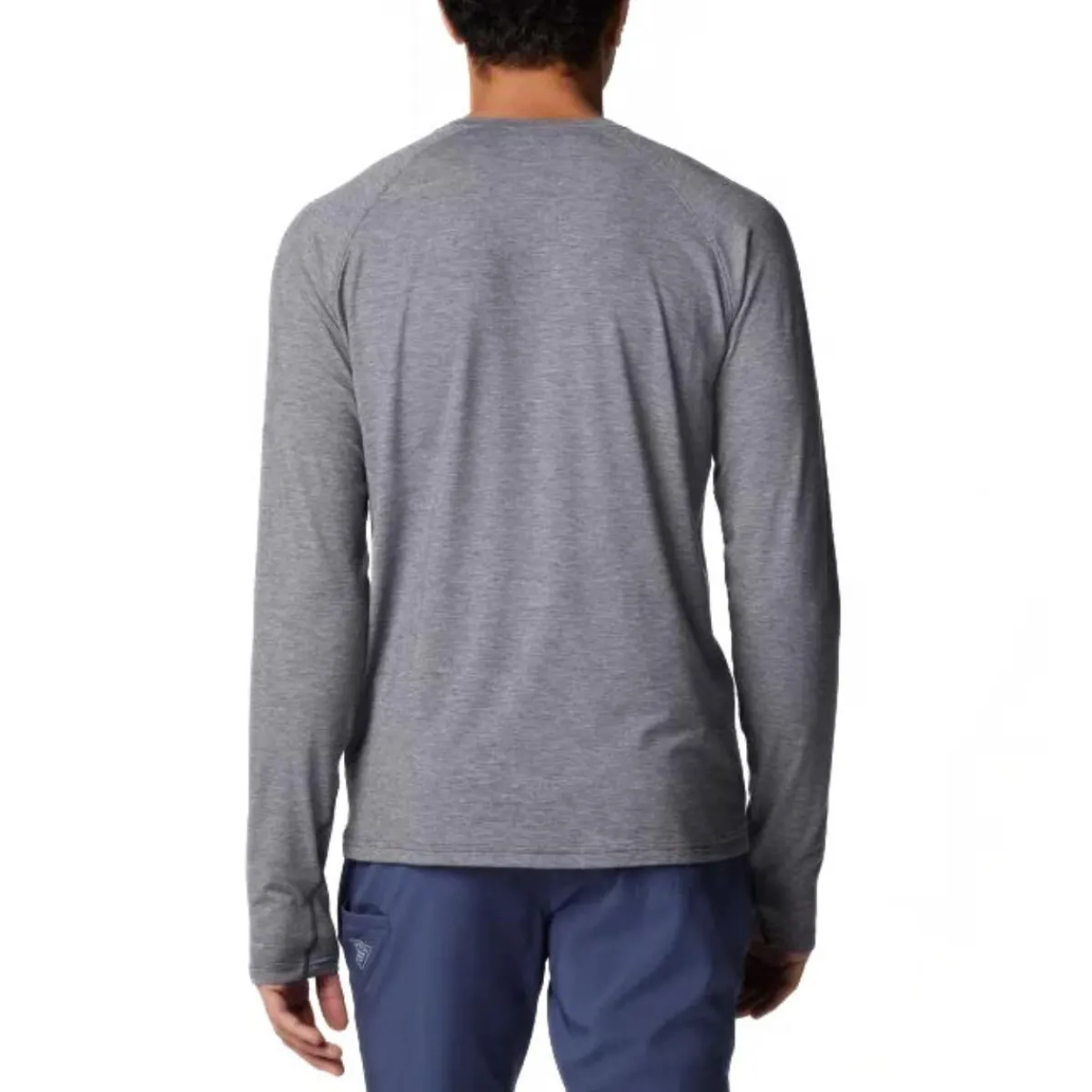 Columbia Shirts|Swimwear<Men's PFG Uncharted Long Sleeve T-Shirt Shark Heather