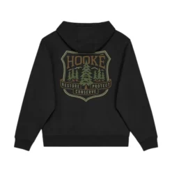 Hooké Waders And Wading Boots|Fishing Shirts And T-Shirts<Men's Pine Trees Hoodie Black