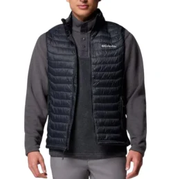 Columbia Insulated Jackets|Windbreaker Jackets<Men's Powder Pass™ Hybrid Puffer Vest Black