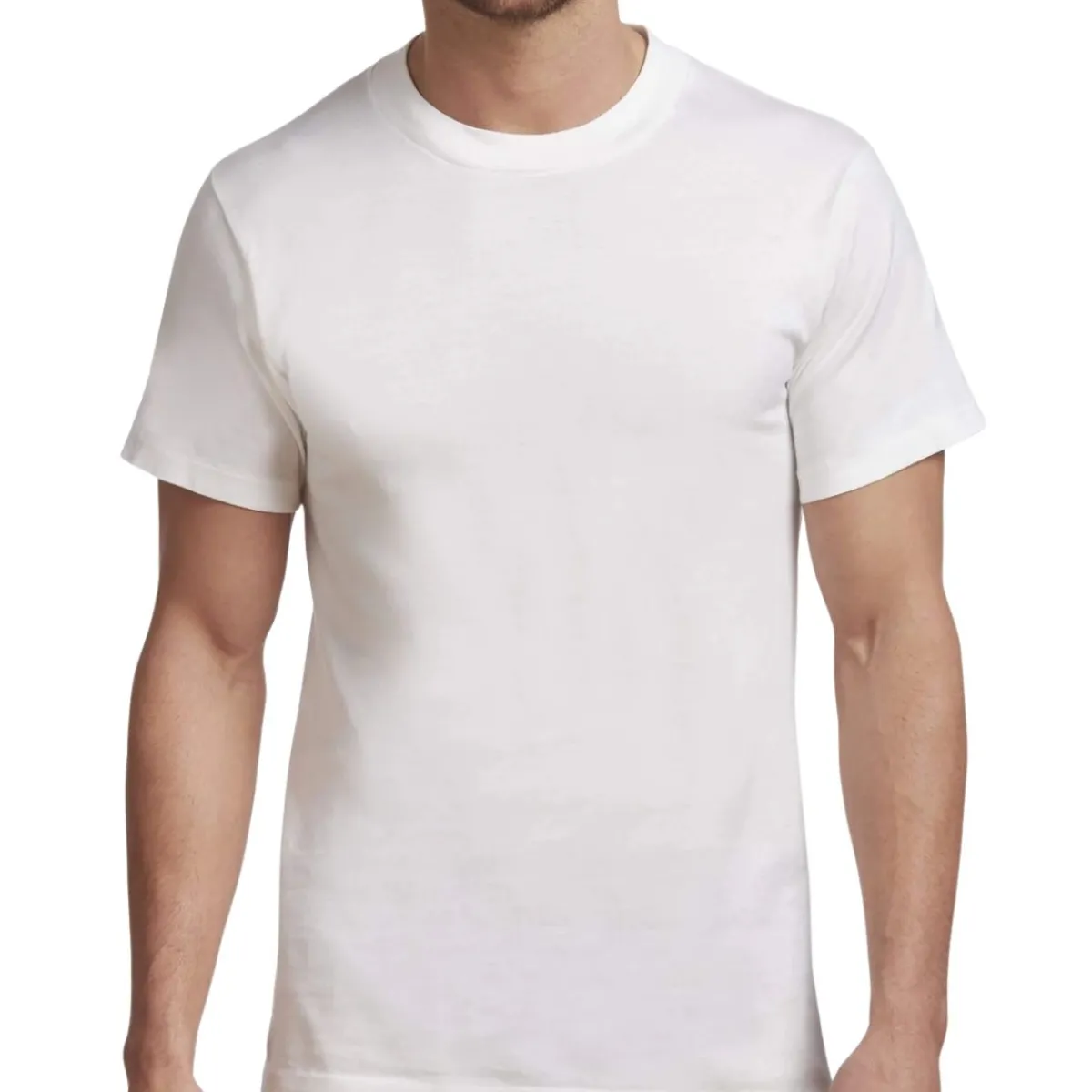Stanfield's Safety Shoes|Work Outerwear<Men's Premium Round Neck T-Shirt - Pack of 2 White