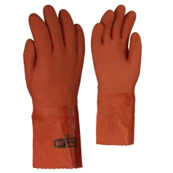 10/4 Job Safety Shoes|Work Outerwear<Men's 40-1062 PVC Gloves Brown