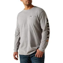 Ariat Safety Shoes|Work Outerwear<Men'sRebar Cotton Strong Standard Logo Pocket T-Shirt
