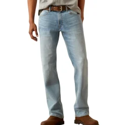 Ariat Safety Shoes|Work Outerwear<Men's Rebar M4 Relaxed DuraStretch Basic Stackable Straight Leg Jean Shoreline