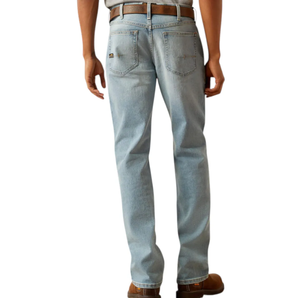 Ariat Safety Shoes|Work Outerwear<Men's Rebar M4 Relaxed DuraStretch Basic Stackable Straight Leg Jean Shoreline