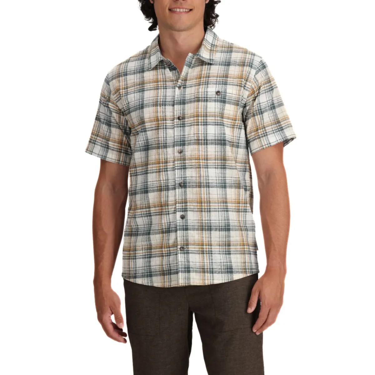 Royal Robbins Shirts|Swimwear<Men's Redwood Plaid Short Sleeve Shirt