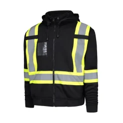 10/4 Job Safety Shoes|Work Outerwear<Men's 25-420-REF Hooded Jacket Black