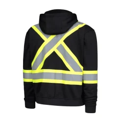 10/4 Job Safety Shoes|Work Outerwear<Men's 25-420-REF Hooded Jacket Black